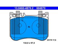 ATE 13.0460-4870.2 Brake Pad Set, disc brake for MERCEDES-BENZ