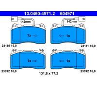 ATE 13.0460-4971.2 Brake pad set