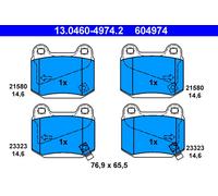 Brake pads 13.0460-4974.2 ATE for MITSUBISHI SUBARU NISSAN
