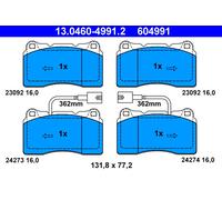 ATE 13.0460-4991.2 Brake Pad Set, disc brake for ALFA ROMEO