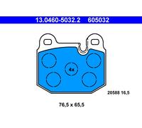 ATE 13.0460-5032.2 Brake Pad Set, disc brake for BMW