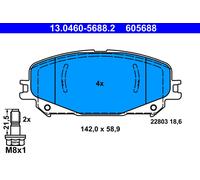 BRAKE PAD SET, DISC BRAKE 13.0460-5688.2 ATE
