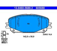 BRAKE PAD SET, DISC BRAKE 13.0460-5688.2 ATE