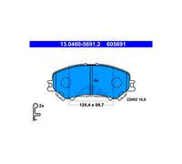 ATE 13.0460-5691.2 Brake pad set