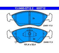 ATE 13.0460-5712.2 Brake Pad Set, disc brake for KIA