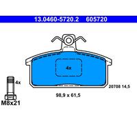 ATE 13.0460-5720.2 Brake Pad Set, disc brake for SUZUKI