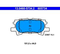 ATE 13.0460-5734.2 Brake Pad Set, disc brake for LEXUS,TOYOTA