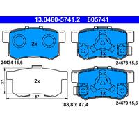 ATE 13.0460-5741.2 Brake Pad Set, disc brake for HONDA