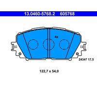 ATE 13.0460-5768.2 Brake pad set