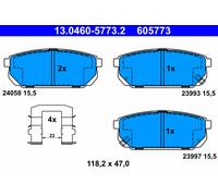 ATE 13.0460-5773.2 Brake pad set