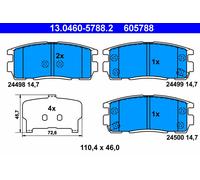 ATE 13.0460-5788.2 Brake pad set