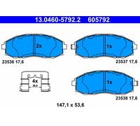 Fits ATE 13.0460-5792.2 Brake Pad Set, disc brake UK Stock