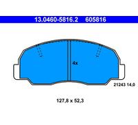 ATE 13.0460-5816.2 Brake Pad Set, disc brake for DAIHATSU
