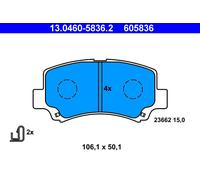 ATE 13.0460-5836.2 Brake Pad Set, disc brake for SUZUKI