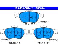 ATE 13.0460-5844.2 Brake pad set