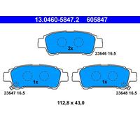 ATE 13.0460-5847.2 Brake pad set