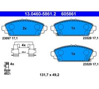 ATE 13.0460-5861.2 Brake pad set