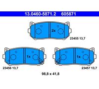 ATE 13.0460-5871.2 Brake pad set