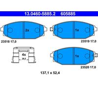 ATE 13.0460-5885.2 Brake Pad Set, disc brake for HYUNDAI,MITSUBISHI