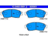 Brake Pad Set, disc brake ATE 13.0460-5951.2 for CAMRY (_V2_) 2.2 1996-2001