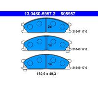 BRAKE PAD SET DISC BRAKE FOR NISSAN NAVARA PLATFORM CHASSIS D22 YD25DDTI Z20 ATE