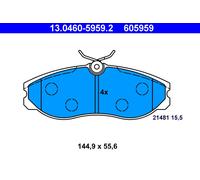 Brake pads 13.0460-5959.2 ATE for NISSAN FORD