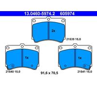ATE 13.0460-5974.2 Brake Pad Set, disc brake for MAZDA