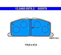 ATE 13.0460-5976.2 Brake Pad Set, disc brake for TOYOTA