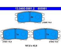 ATE 13.0460-5981.2 Brake Pad Set, disc brake for MITSUBISHI
