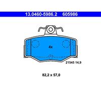 ATE 13.0460-5986.2 Brake Pad Set, disc brake for NISSAN