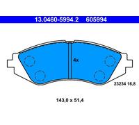 ATE 13.0460-5994.2 Brake pad set