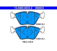 Brake Pad Set, disc brake ATE 13.0460-6033.2 for BMW 5 (E34) 2.0 1987-199