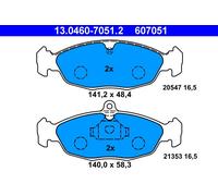 ATE 13.0460-7051.2 Brake Pad Set, disc brake for CHEVROLET,DAEWOO,OPEL,VAUXHALL
