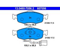 BRAKE PAD SET DISC BRAKE 13.0460-7056.2 FOR FORD MONDEO/Turnier/Clipper/Rural