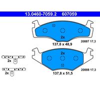 ATE Brake pad set excl. wear warning contact 13.0460-7059.2 Brake pads,Brake pad set, disc brake VW,SEAT,POLO (6N2),Polo Schrägheck (6N1)