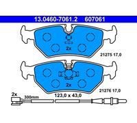 ATE 13.0460-7061.2 Brake Pad Set, disc brake for CITRO?N,FIAT,LANCIA,PEUGEOT