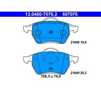 ATE 13.0460-7076.2 Brake pad set
