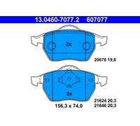 ATE 13.0460-7077.2 Brake Pad Set, disc brake for ,AUDI,VW