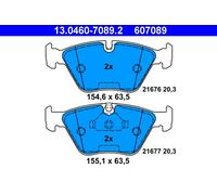 ATE Brake pad set 13.0460-7089.2 prepared for wear indicator, excl. wear warning contact BMW: 5 Saloon, 5 Touring
