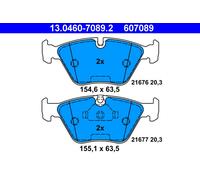 ATE 13.0460-7089.2 Brake Pad Set, disc brake for BMW