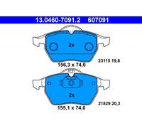 ATE 13.0460-7091.2 Brake Pad Set, disc brake for CHEVROLET,OPEL,SAAB,VAUXHALL