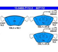 ATE Brake Pad Set 13.0460-7112.2 Disc Brake for Alfa Romeo 166