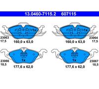 ATE 13.0460-7115.2 Brake Pad Set, disc brake for OPEL,VAUXHALL