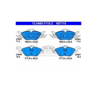 ATE Brake Pad Set 13.0460-7115.2 for Opel Astra G & Vauxhall Zafira A