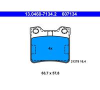 ATE Brake Pad Set 13.0460-7134.2 Disc Brake for Peugeot 406 (8B) 2.0 2001-2004