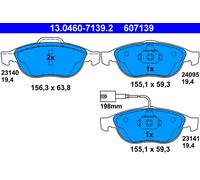 ATE 13.0460-7139.2 Brake pad set