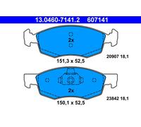 Brake Pad Set, disc brake ATE 13.0460-7141.2 for DOBLO MPV 1.3 2004-