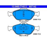 Brake Pad Set, disc brake ATE 13.0460-7142.2 for MAZDA 2 (DY) 1.4 2003-2007