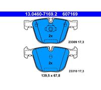ATE 13.0460-7169.2 Brake Pad Set, disc brake for BMW