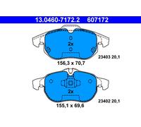 ATE 13.0460-7172.2 Brake Pad Set, disc brake for CHEVROLET,FIAT,OPEL,SAAB,VAUXHA